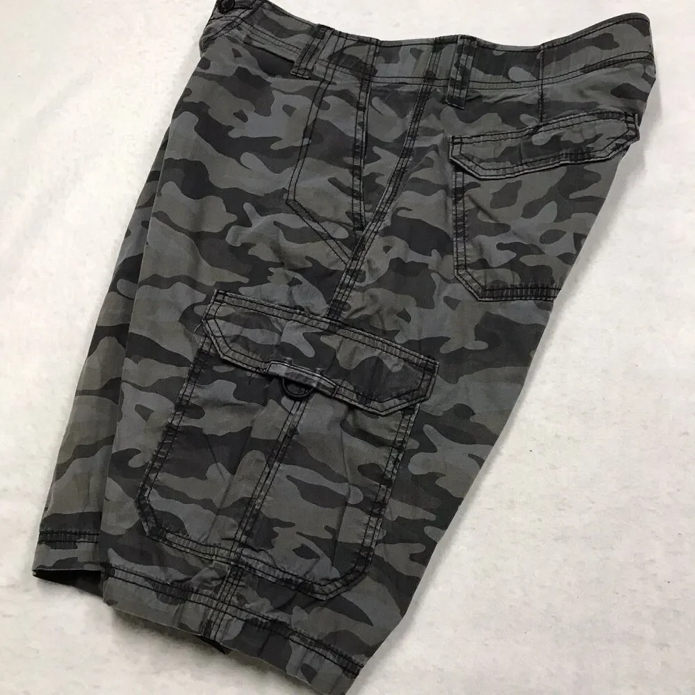 LEE Extreme Motion Performance Cargo Shorts Men 32 Green Camo
